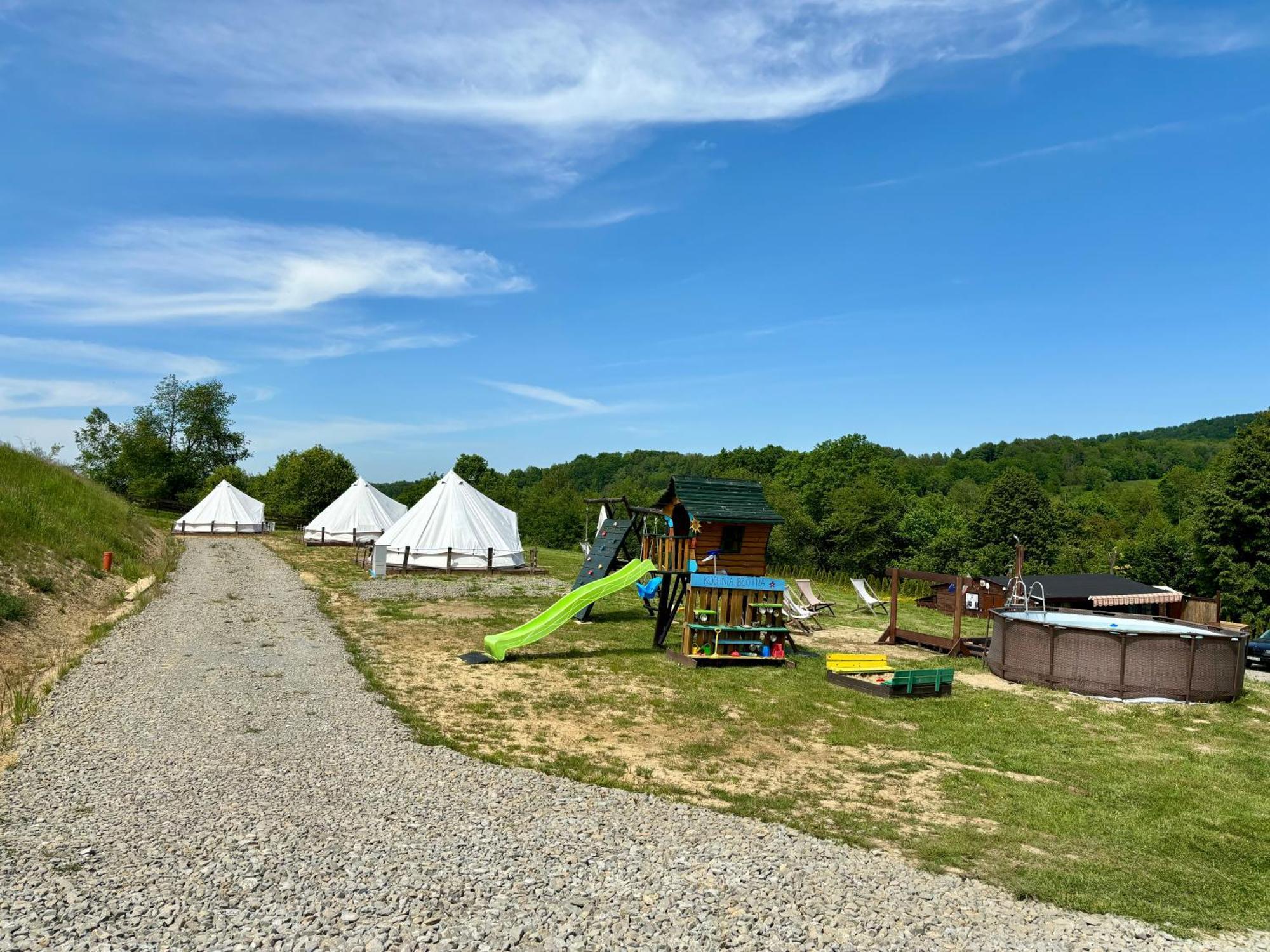 Отель Glamping Bieszczady Z Jacuzzi I Basenem Солина Экстерьер фото