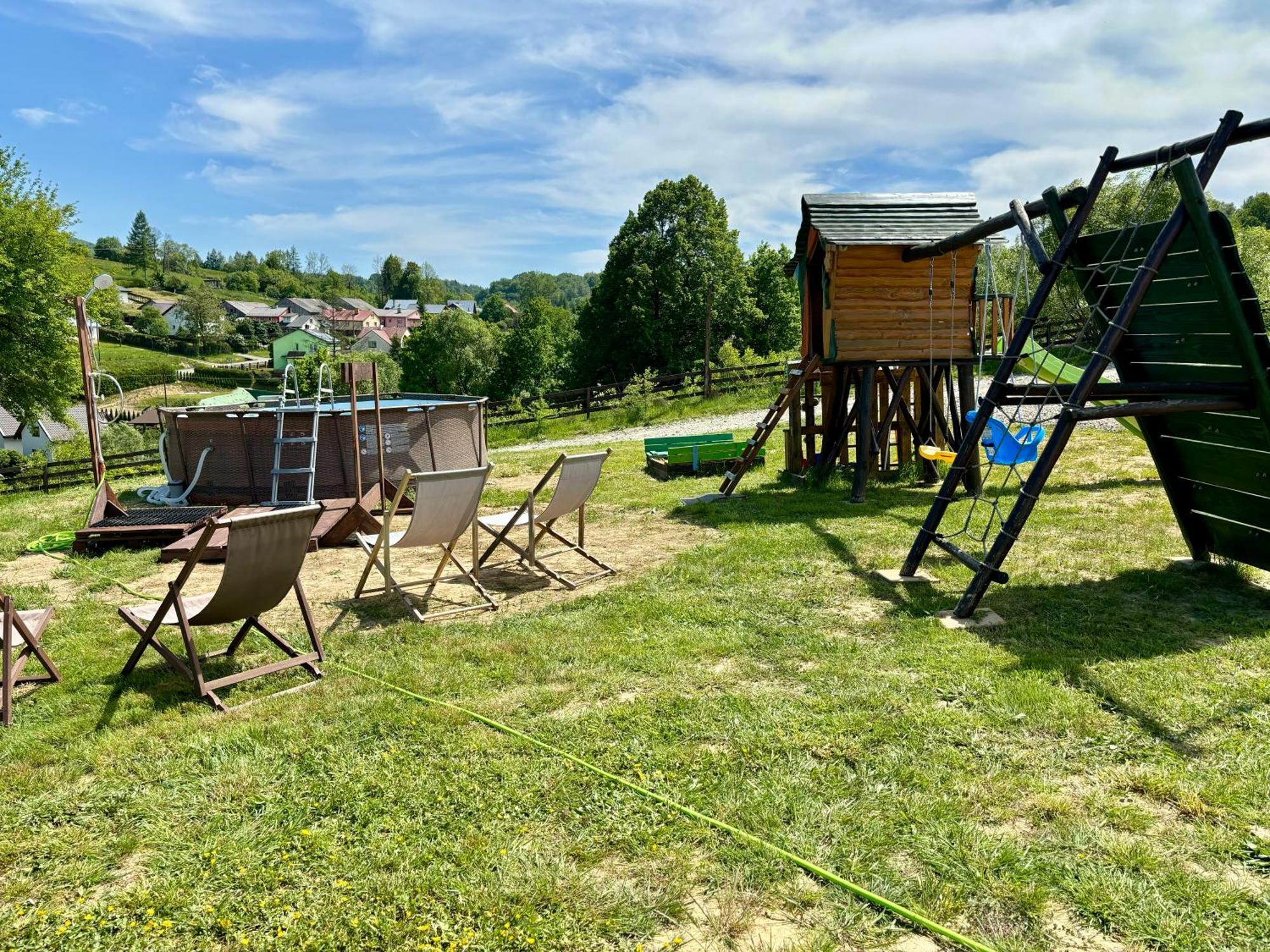Отель Glamping Bieszczady Z Jacuzzi I Basenem Солина Экстерьер фото