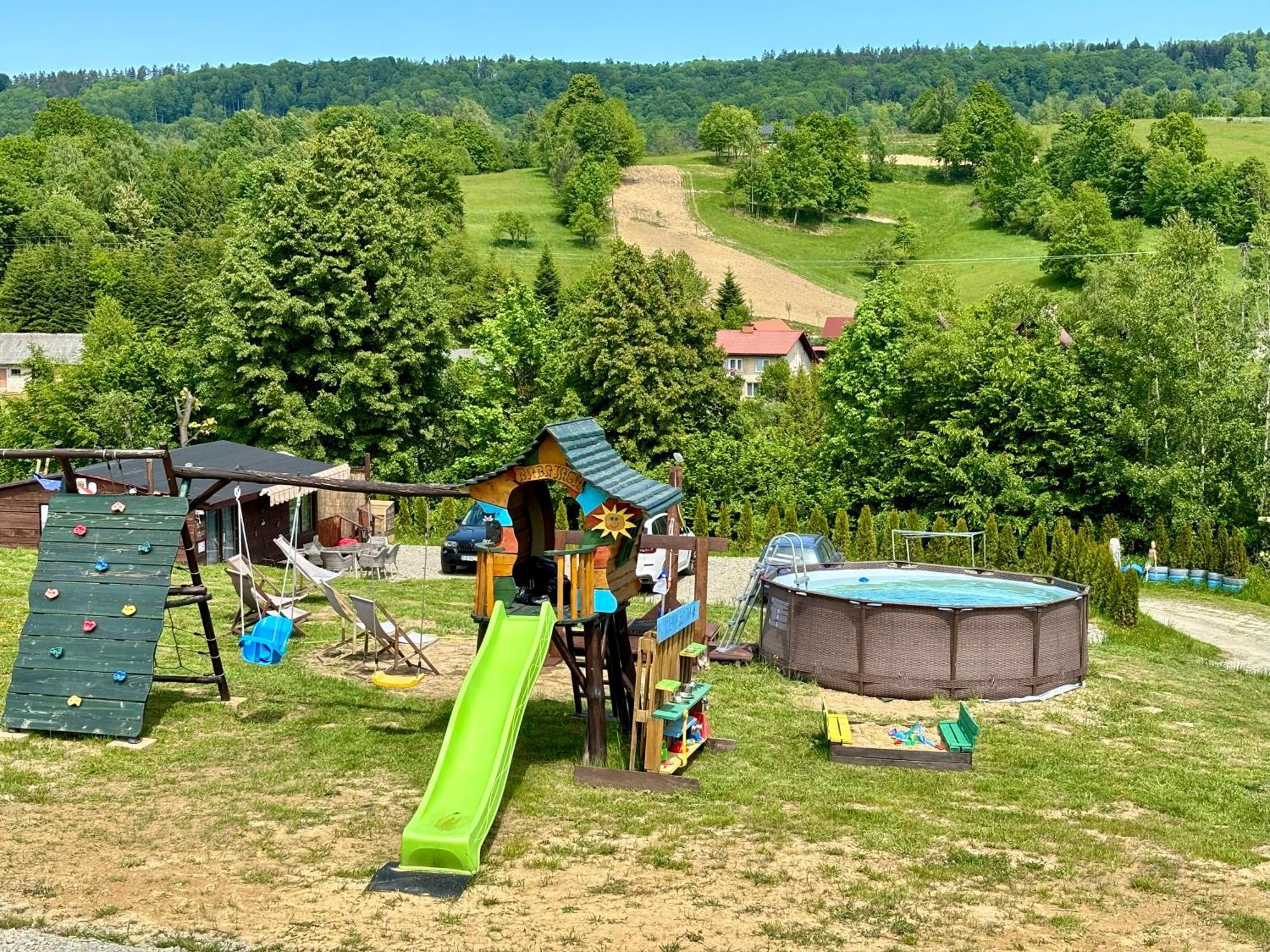 Отель Glamping Bieszczady Z Jacuzzi I Basenem Солина Экстерьер фото